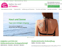 Tablet Screenshot of nds-krebsgesellschaft.de